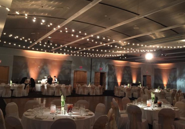 pink ballroom decor